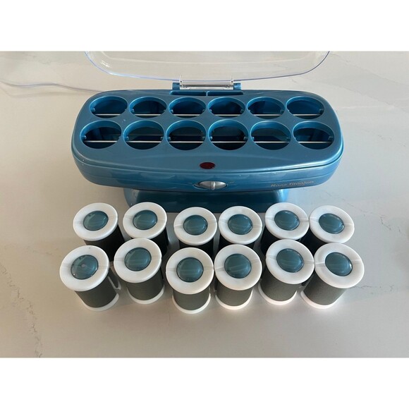Babyliss Pro Nano Titanium 12 Jumbo Hot Rollers No Box with clips - Picture 4 of 7